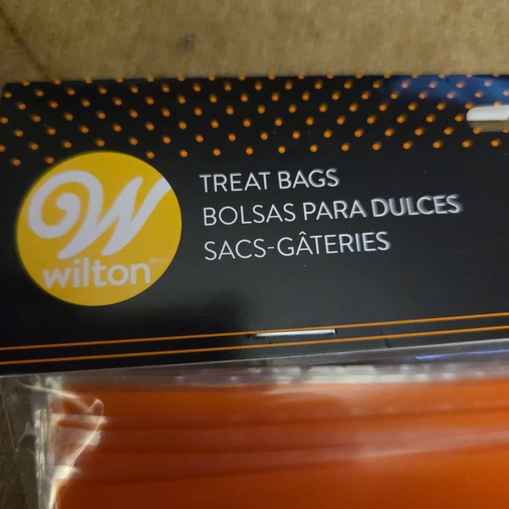 Wilton Halloween Bags with Orange and Black Design